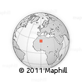 Outline Map of the Area around 25° 22' 6" N, 0° 4' 30" E, rectangular outline