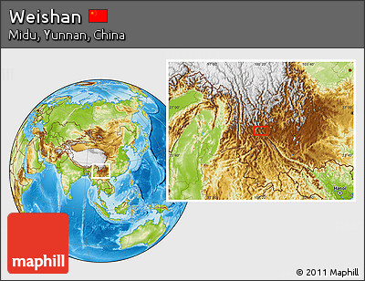 Physical Location Map of Weishan