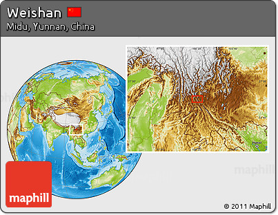 Physical Location Map of Weishan