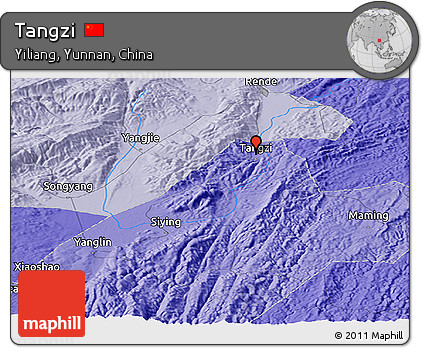 Political Panoramic Map of Tangzi