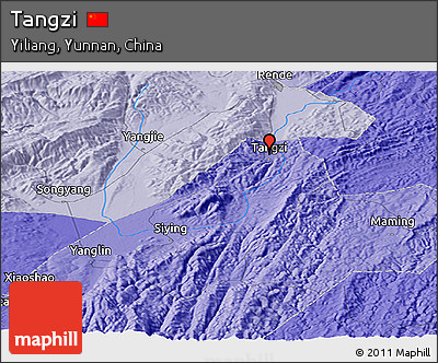 Political Panoramic Map of Tangzi