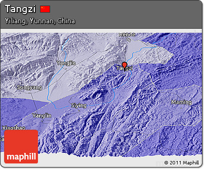 Political Panoramic Map of Tangzi