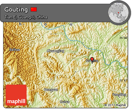 Physical Map of Gouting