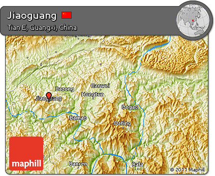 Physical 3D Map of Jiaoguang