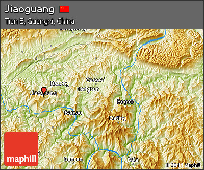 Physical 3D Map of Jiaoguang