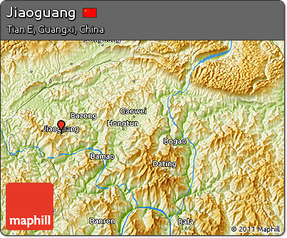 Physical 3D Map of Jiaoguang