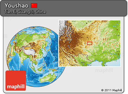 Physical Location Map of Youshao