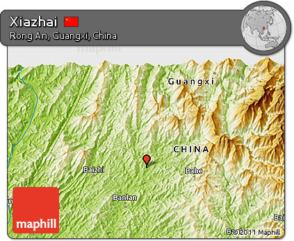 Physical 3D Map of Xiazhai