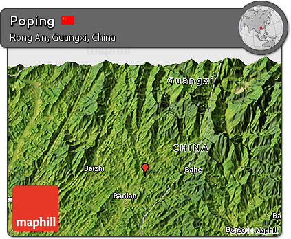 Satellite 3D Map of Poping