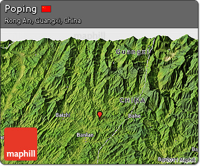 Satellite 3D Map of Poping