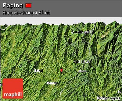 Satellite 3D Map of Poping