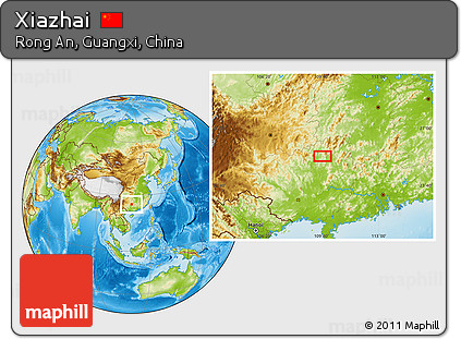 Physical Location Map of Xiazhai