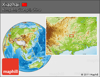 Physical Location Map of Xiazhai
