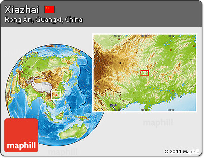 Physical Location Map of Xiazhai