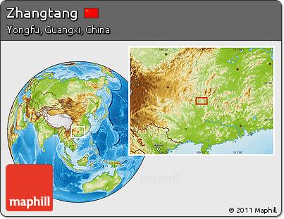 Physical Location Map of Zhangtang