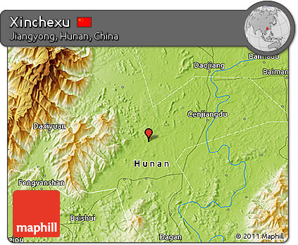 Physical 3D Map of Xinchexu
