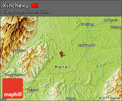Physical 3D Map of Xinchexu