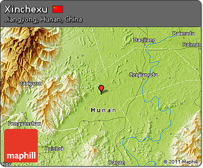 Physical 3D Map of Xinchexu