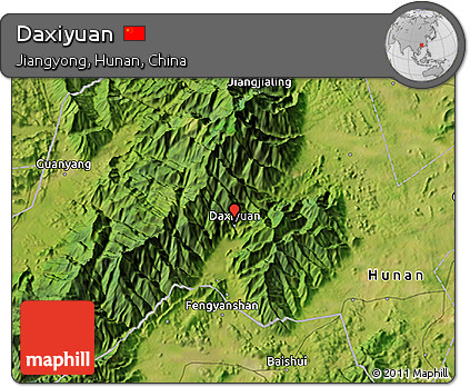 Satellite 3D Map of Daxiyuan