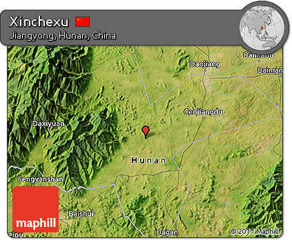 Satellite 3D Map of Xinchexu