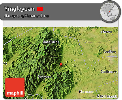 Satellite 3D Map of Yingleyuan