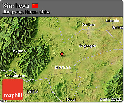 Satellite 3D Map of Xinchexu