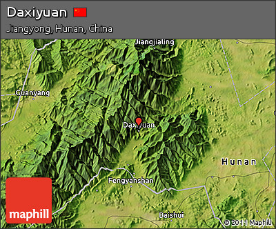 Satellite 3D Map of Daxiyuan