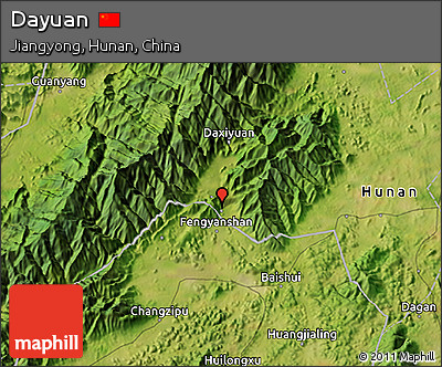 Satellite 3D Map of Dayuan