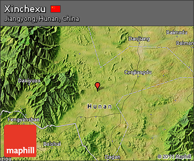 Satellite 3D Map of Xinchexu