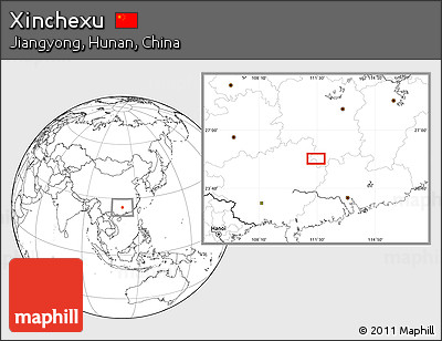 Blank Location Map of Xinchexu