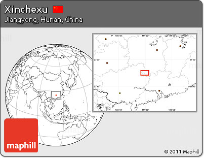 Blank Location Map of Xinchexu