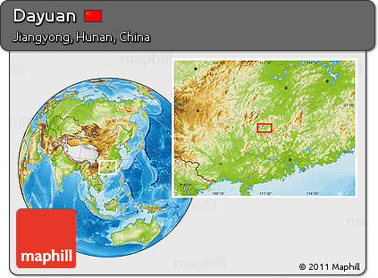 Physical Location Map of Dayuan