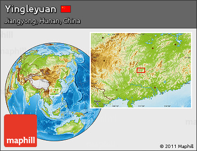 Physical Location Map of Yingleyuan