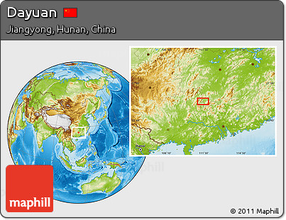 Physical Location Map of Dayuan