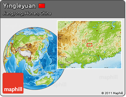 Physical Location Map of Yingleyuan