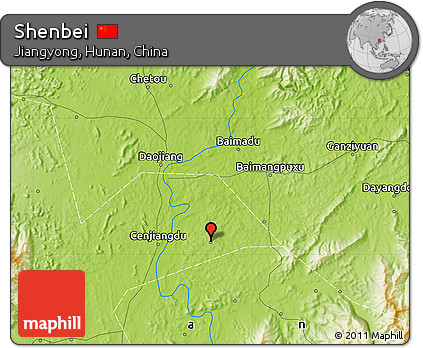 Physical Map of Shenbei