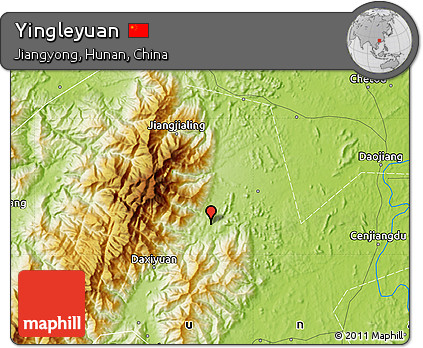 Physical Map of Yingleyuan
