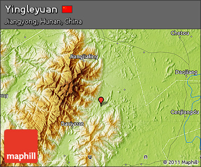 Physical Map of Yingleyuan