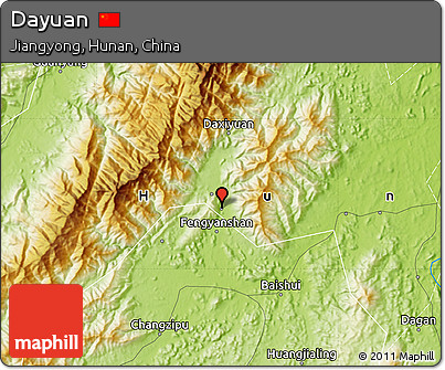 Physical Map of Dayuan