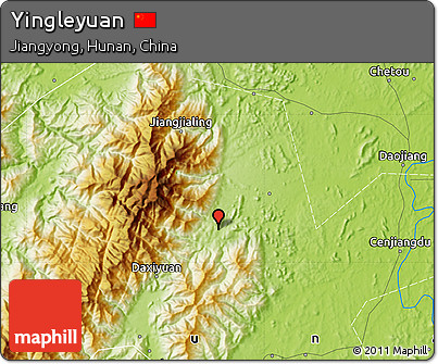 Physical Map of Yingleyuan