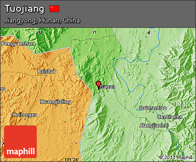 Political Map of Tuojiang