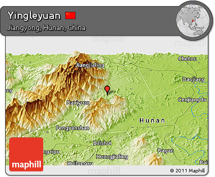Physical Panoramic Map of Yingleyuan