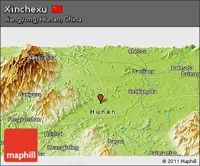 Physical Panoramic Map of Xinchexu