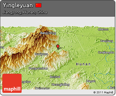 Physical Panoramic Map of Yingleyuan