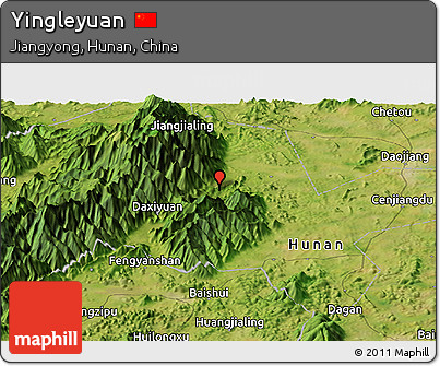 Satellite Panoramic Map of Yingleyuan