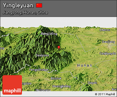 Satellite Panoramic Map of Yingleyuan