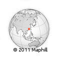 Outline Map of the Area around 25° 22' 6" N, 114° 49' 29" E, rectangular outline