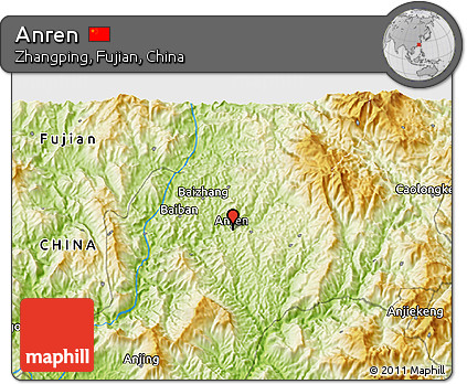 Physical 3D Map of Anren