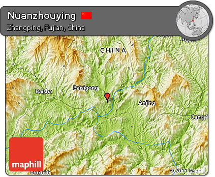 Physical 3D Map of Nuanzhouying