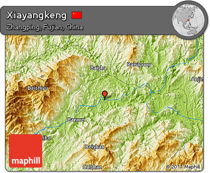 Physical 3D Map of Xiayangkeng